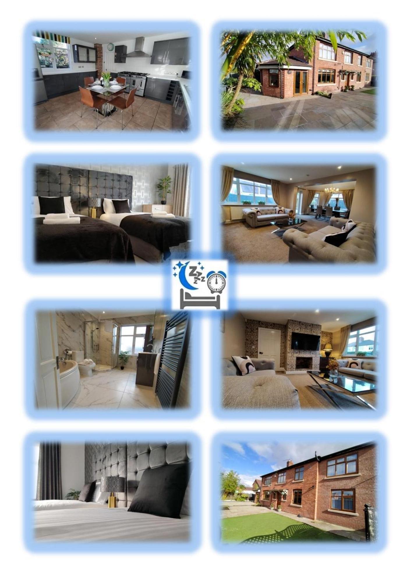 Villa Sirius House - Sleeps 7, Driveway, Garden Crewe Exterior foto