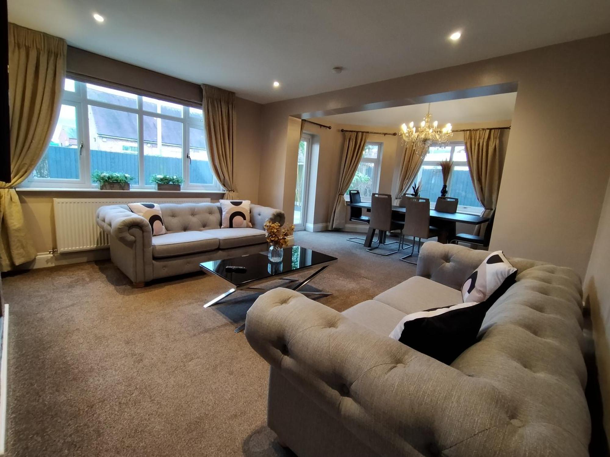 Villa Sirius House - Sleeps 7, Driveway, Garden Crewe Exterior foto